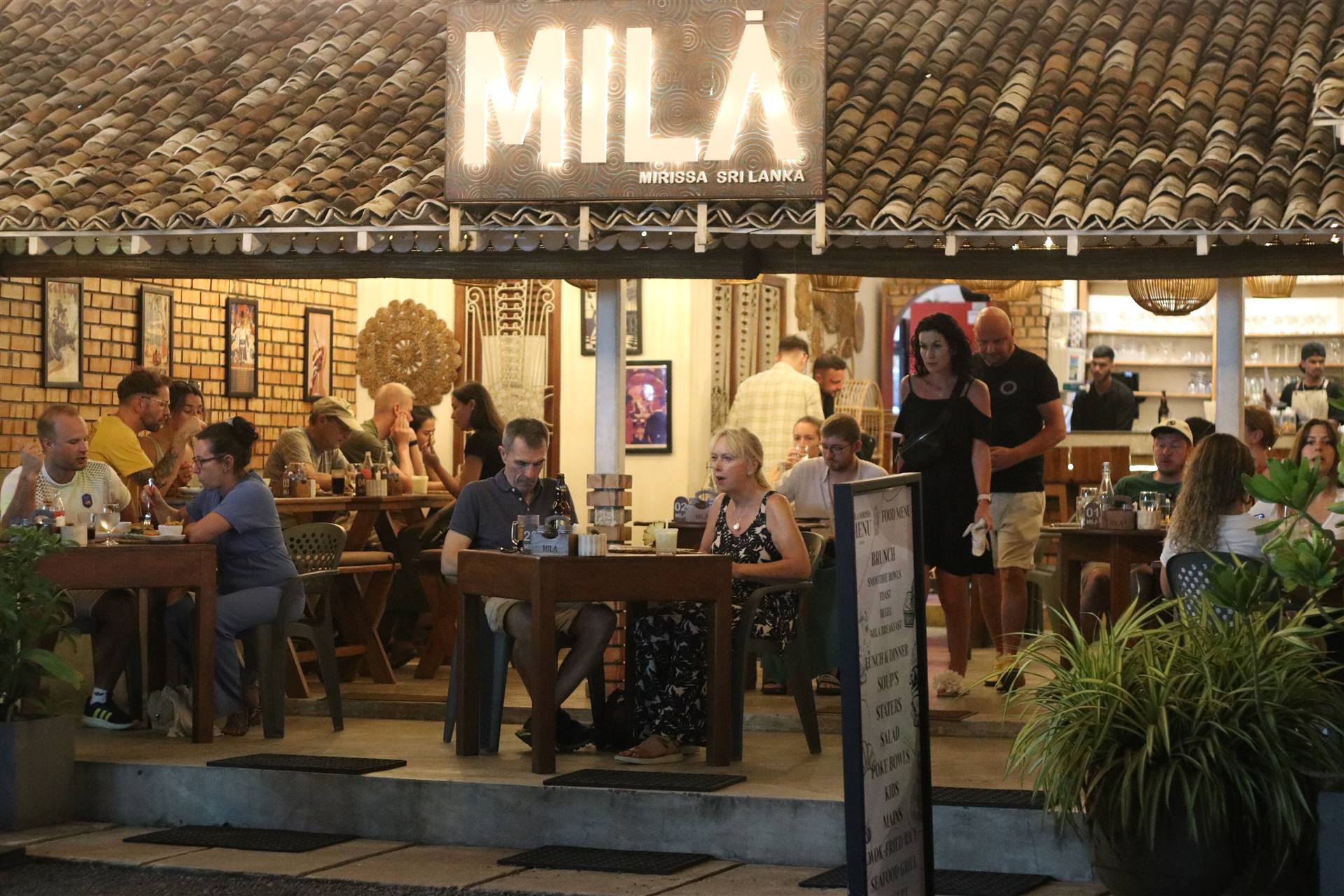 MILA Mirissa tropical dining atmosphere